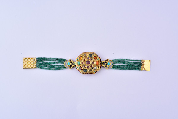 Navaratna Gold Bracelet