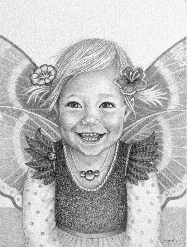 Happy Little Flower fairy by Susan Helen Strok