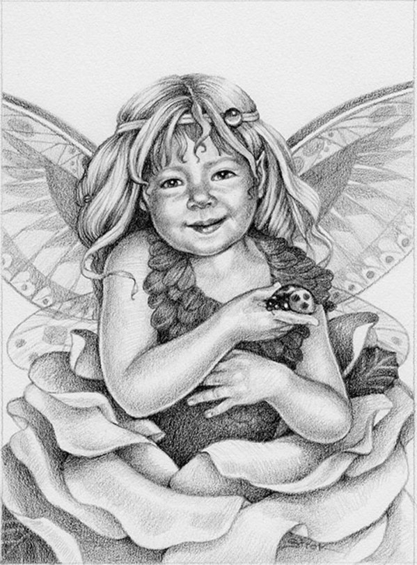 LadyBug Fairy by Susan Helen Strok
