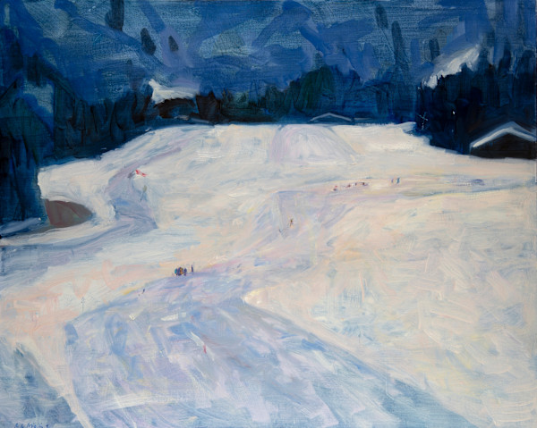 L'altiport, 100 cm x 81 cm by de Miollis