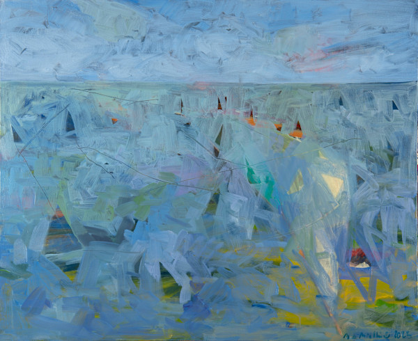 Triangles en fête 73 cm x 60 cm by de Miollis