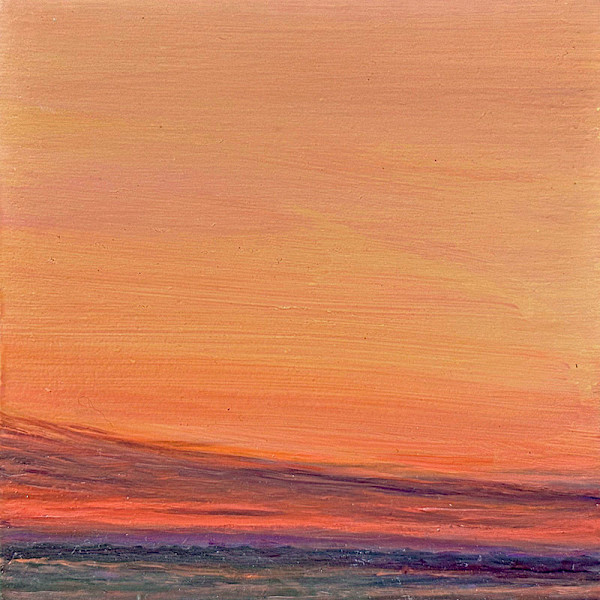 Evening Series, Spurs Ranch Road, About 15 Degrees, Left by Marjorie Lindsay