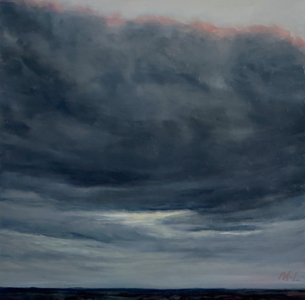 Evening Series, Spurs Ranch Road, Storm Line White by Marjorie Lindsay