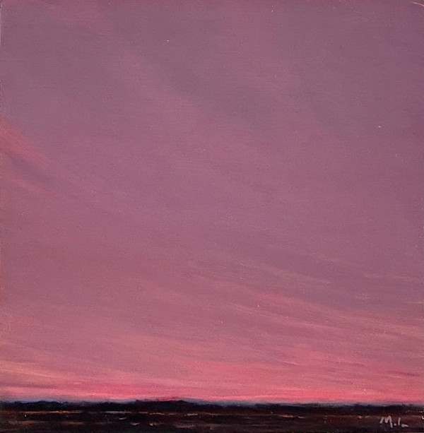 Evening Series, Spurs Ranch Road, Red-Violet by Marjorie Lindsay