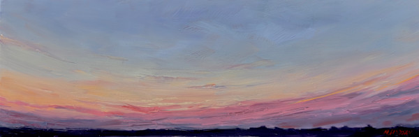 Red Violet End of Day by Marjorie Lindsay