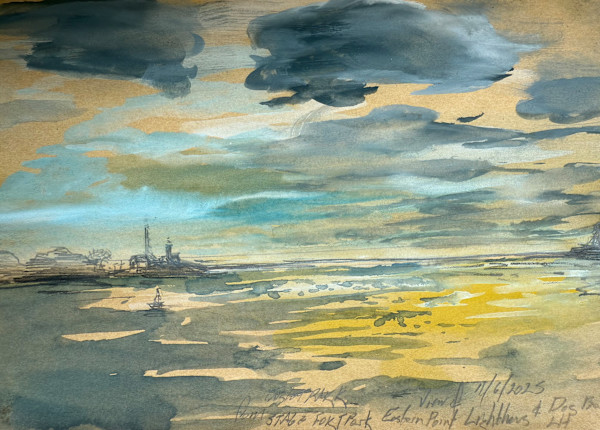View of Eastern. Point Lighthouse from Halfmoon Beach by Adrian Molina, Image 1.
