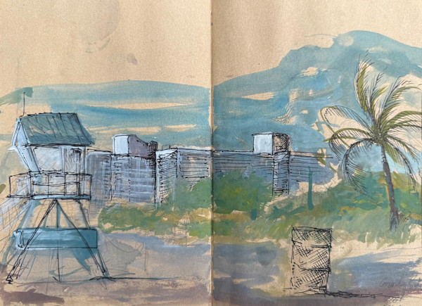 Morning Lifeguard;  Chandon Park Beach 25 by Adrian Molina, Image 1.