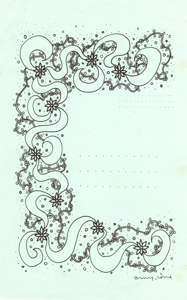 Fold and Mail Stationery by Amy Ione
