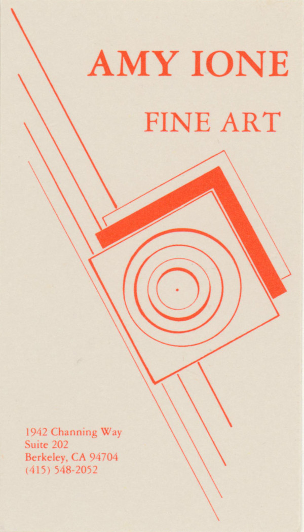 Selection of Business Cards by Amy Ione