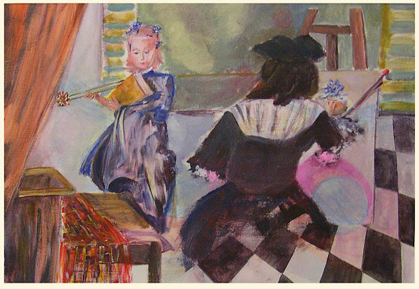 Homage to Vermeer's Art of Painting by Amy Ione