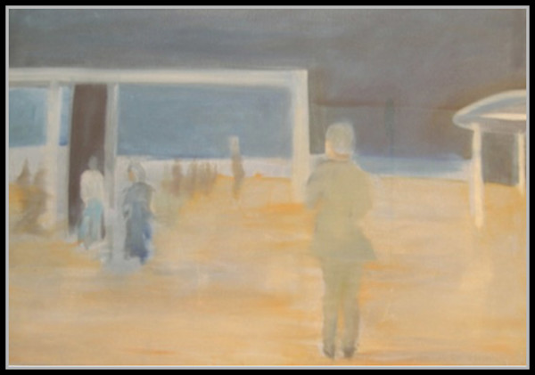 Dreaming of London and Paddington Station (Sketch) by Amy Ione