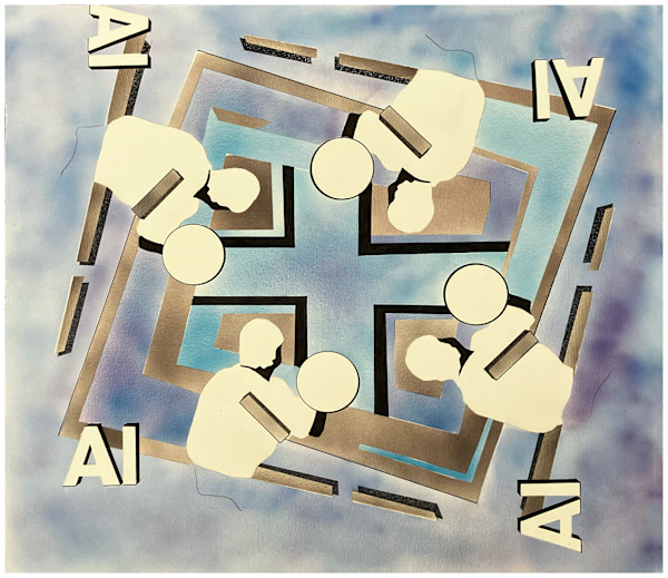 AI series (4 pieces) by Amy Ione