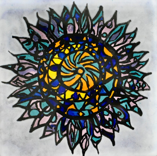 Mandala trivet by Susan Mason