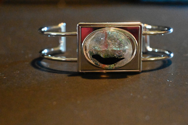 Dichroic cuff #3 confetti dichro by Susan Mason