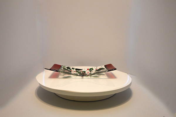 Fused Glass Artisan Sushi Dish by Susan Mason, Image 1.