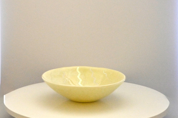 Fused Glass Looks Like Marble Bowl by Susan Mason, Image 1.
