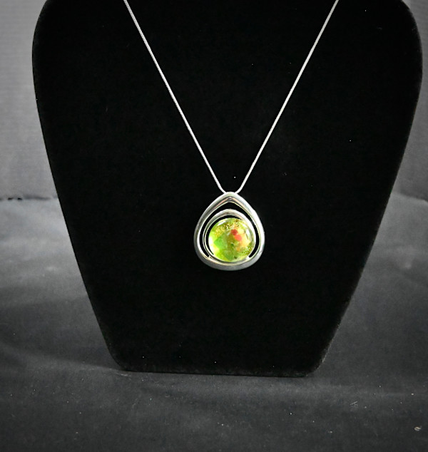 Citrine tear drop pendant by Susan Mason