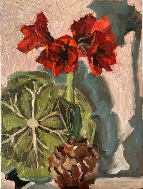 Amaryllis and Cabbage Plate by Flourish Fine Art Gallery & Studio, Image 5.