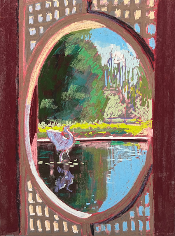 Through the Aqua Garden Window by Monte Perry