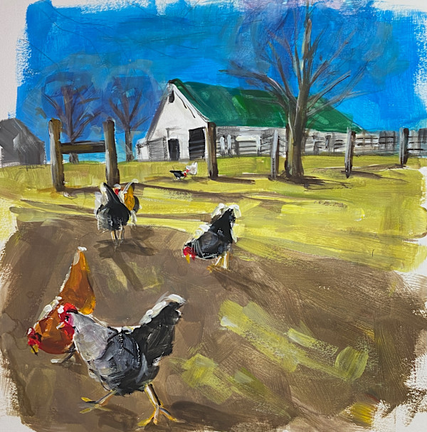 Jones Valley Farm Chickens by Monte Perry