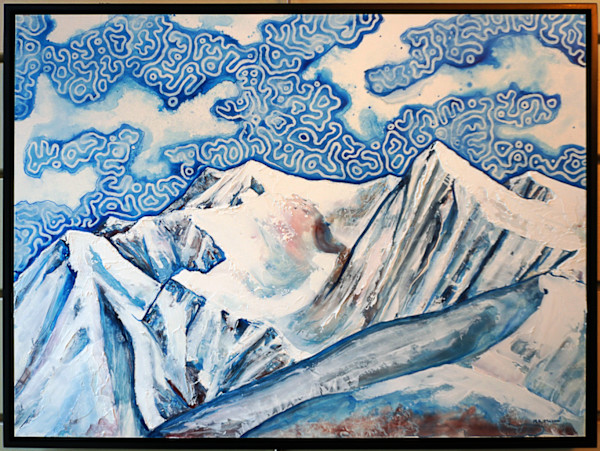Ridge and Patterned Sky 1 by Marissa Mason