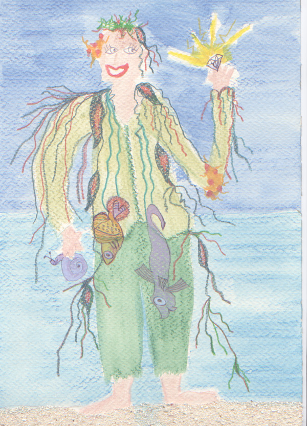 Man Wreathed in Seaweed by Charlene Huston
