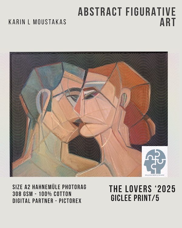 The Lovers Giclee Print by Karin Moustakas, Image 1.