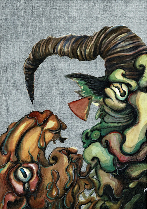 Infidelity Between Goat & Sheep by Anya Detonnancourt