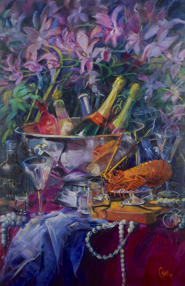 Champagne and Orchids by Cheryl Willcox, Image 4.