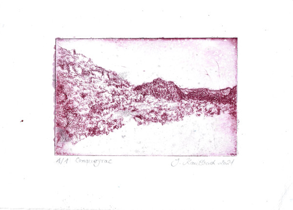 Conquerac Monoprints #1 by Julia Kaulbach