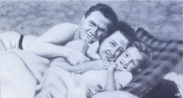Astrid and Parents by Julia Kaulbach