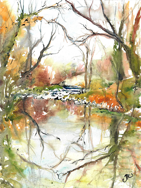 Le VIdourle près de Bagard by Julia Kaulbach