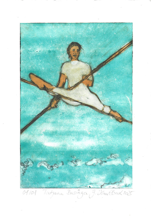 Basinga Monoprints Tatjana #2 by Julia Kaulbach