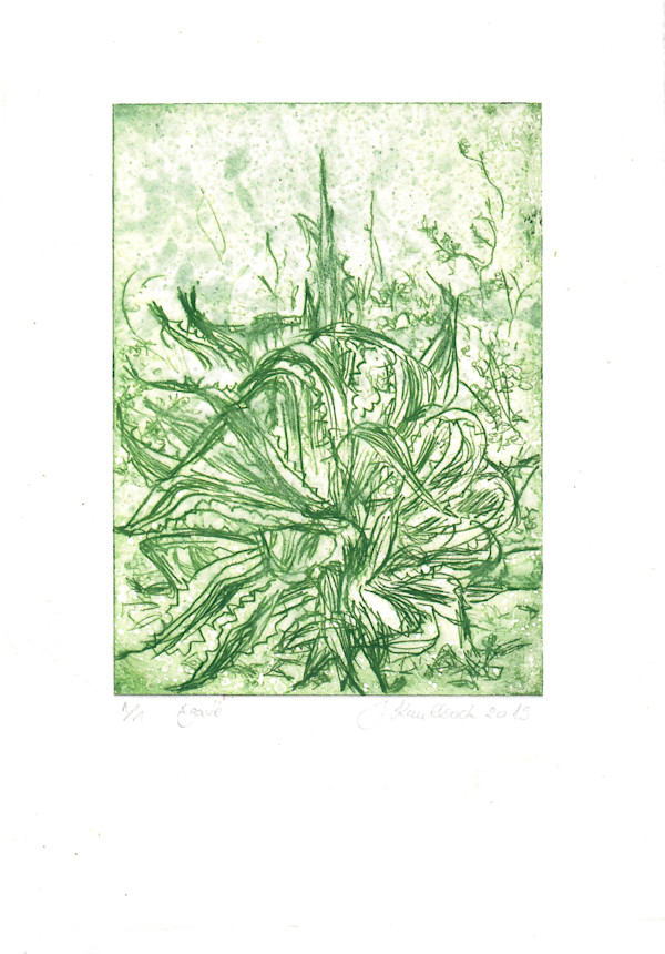 Agave Monoprints 3/25 by Julia Kaulbach