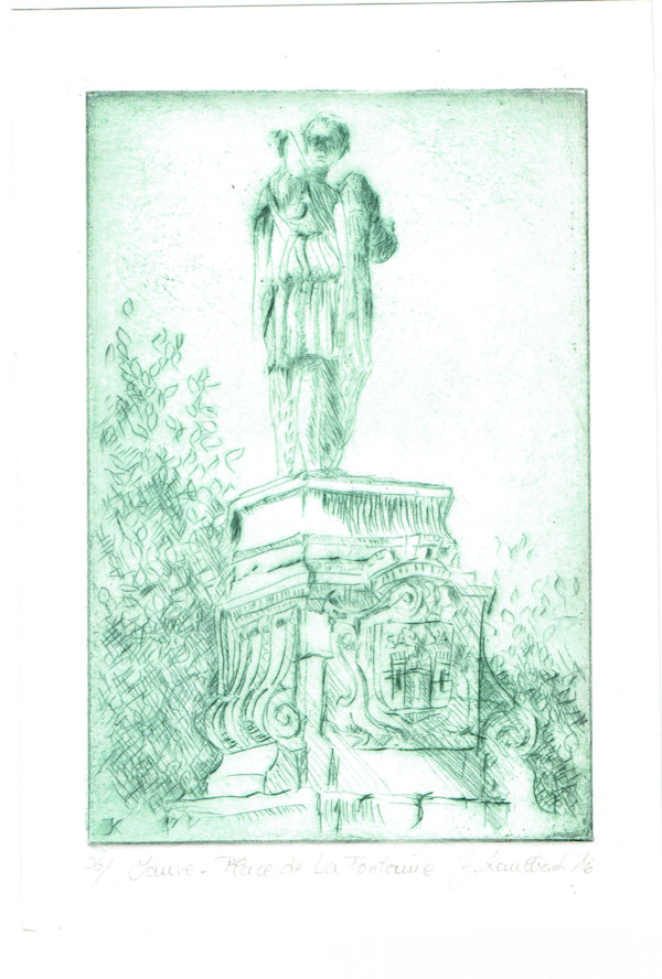 Place de la fontaine- Frau 1/8 by Julia Kaulbach