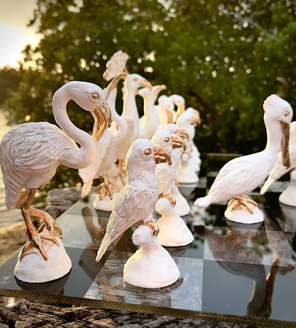 Florida Bird Chess Set by Cindy Stevens