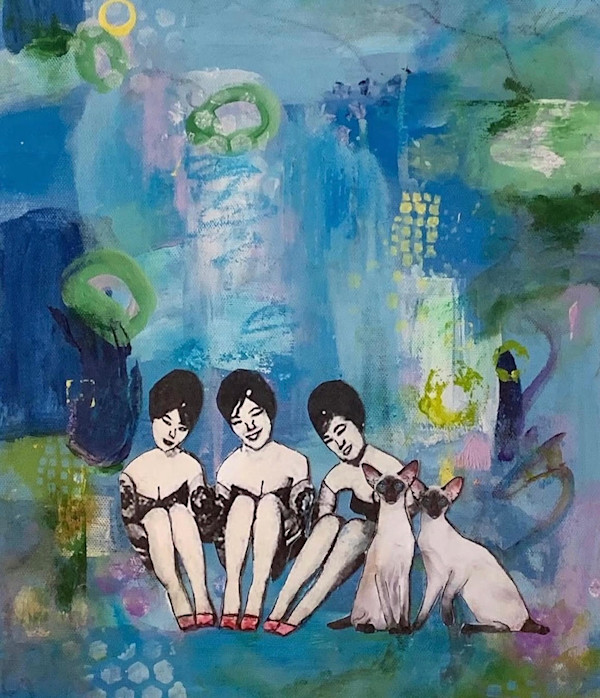 Cats IV by nancy gordon