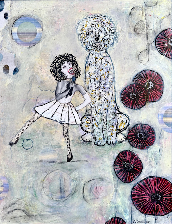 Dancing with Poodle by nancy gordon