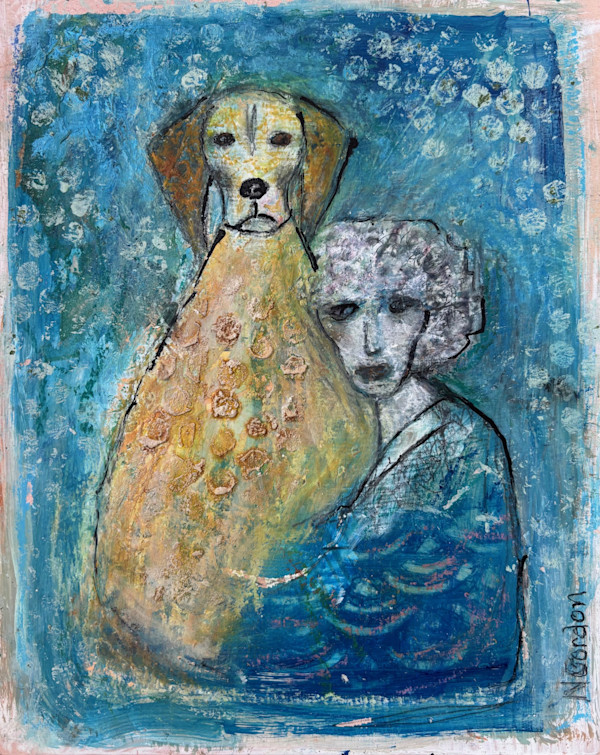 Serene Dog by nancy gordon