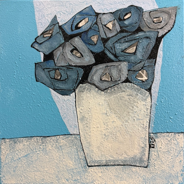Blue Roses 12x12 1/10 by Young Kim