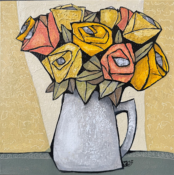 Yellow Roses 12x12 1/10 by Young Kim