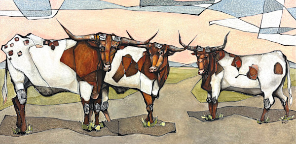 Three Bulls by Young Kim