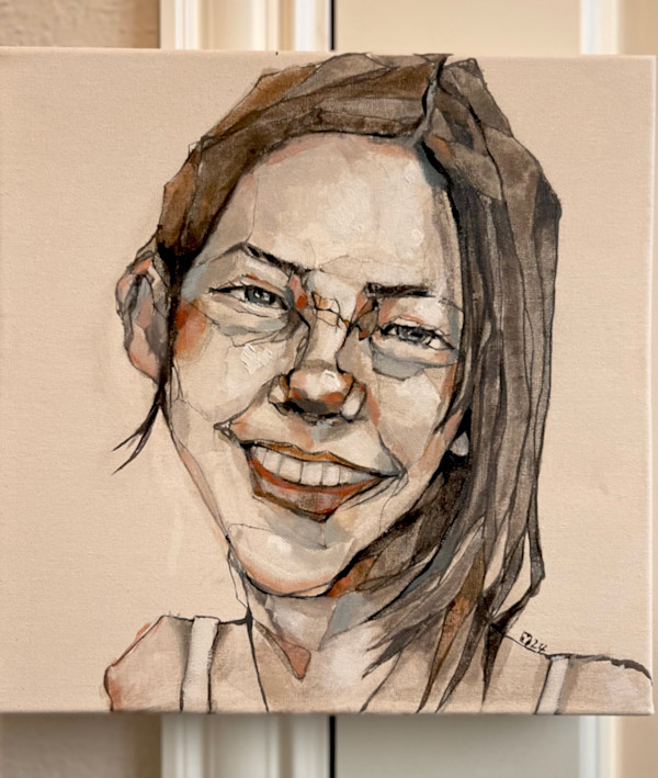 Portrait of a girl by Young Kim