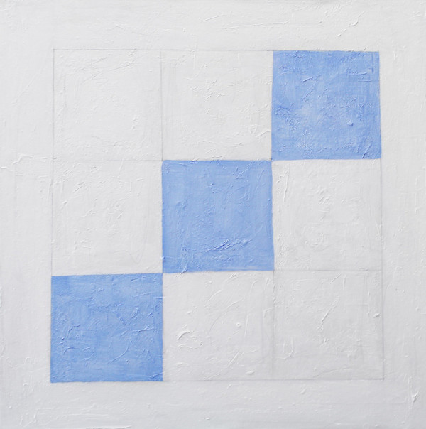 Three Blue Squares by Yolanda Fernandez Shebeko, Image 1.