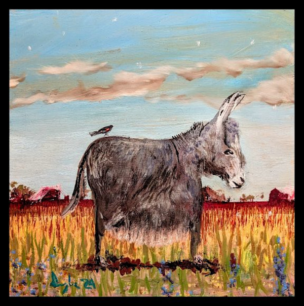 Martha Donkey And Midwife Helper by Douglas Black