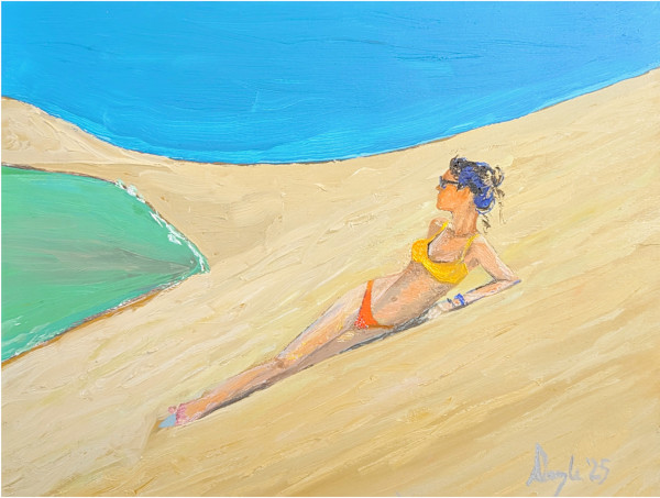 Lost At Sea, after a photograph of Daniela Mars by Douglas Black