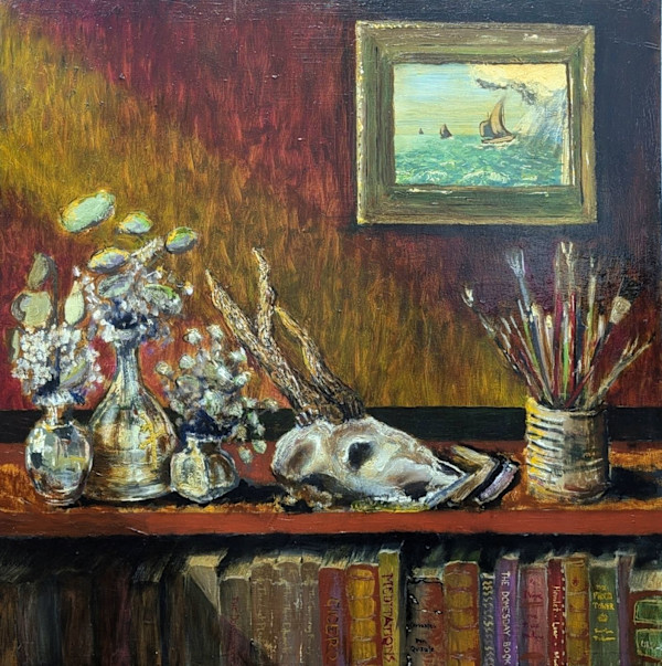 Still Life With Books And Nautical Study No. 4 by Douglas Black