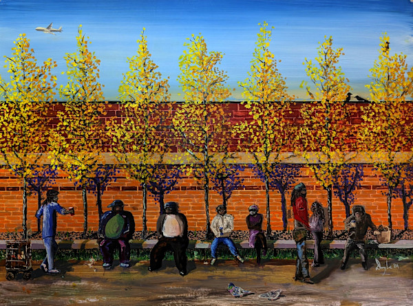 The Fellas On The Bench by Douglas Black