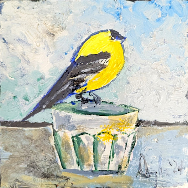 Goldfinch Finds Lemonade by Douglas Black