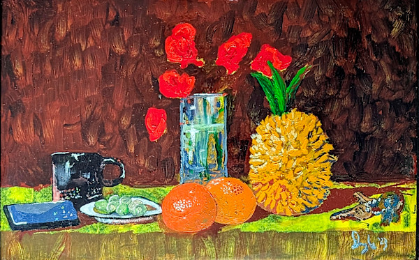 Modern Still Life With Car Keys And Phone by Douglas Black